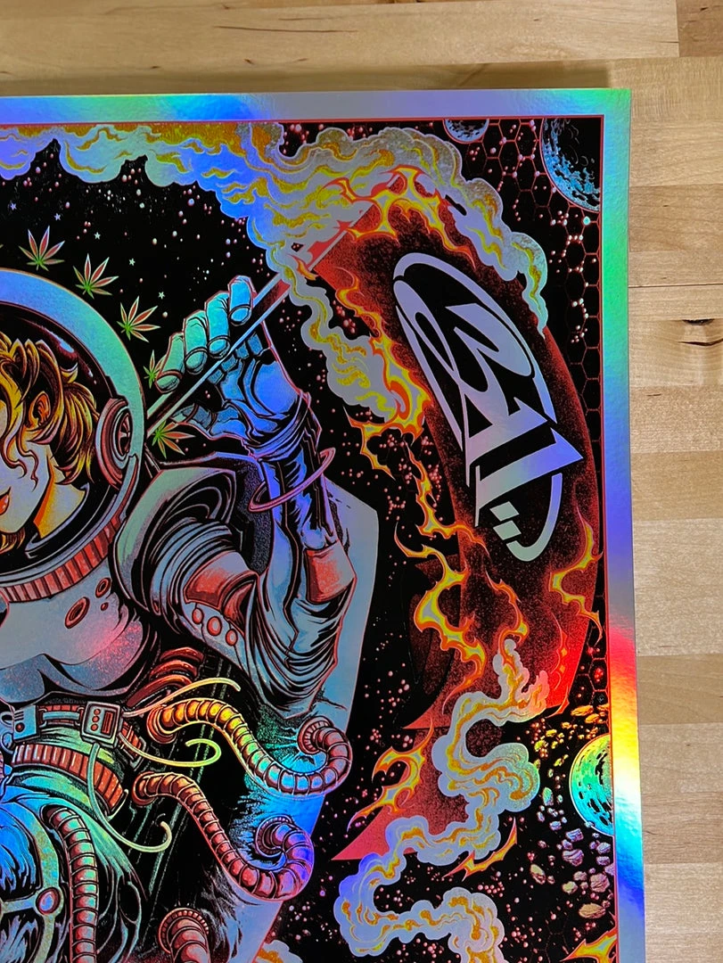 311 - 1996 Miles Tsang Poster Red Rocks Morrison, CO FOIL