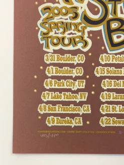 Yonder Mountain String Band - 2005 Gary Houston Poster Spring Tour