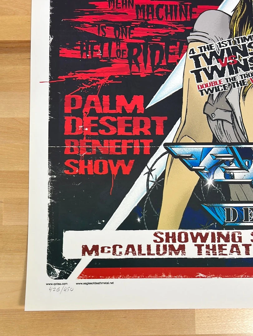 Queens Of The Stone Age - 2007 Rhys Cooper Poster Palm Desert, CA