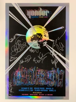 Colorado Yonder Mountain String Band - 2009 Art-i-fact Poster, CO FOIL Fillmore