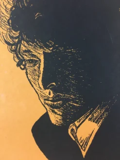 Bob Dylan The Rolling Stone - 2014 Brian Methe Art Print Orange Variant