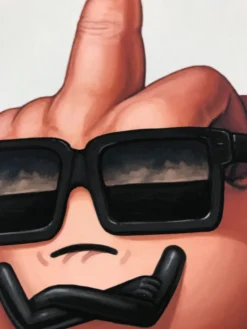 MF Dude - 2017 Mike Mitchell Poster Print Middle Finger Art Prints