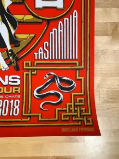 James Jirat Patradoon Queens Of The Stone Age - 2018 James Patradoon Poster Hobart, AUS