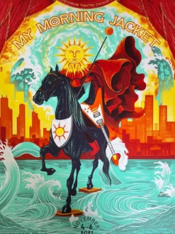 My Morning Jacket - 2021 Paul Kreizenbeck Poster Chicago, IL