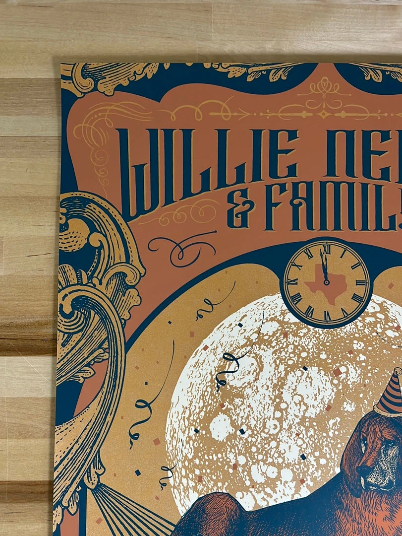 Willie Nelson - 2017 Status Serigraph Poster Austin, TX Gig Posters