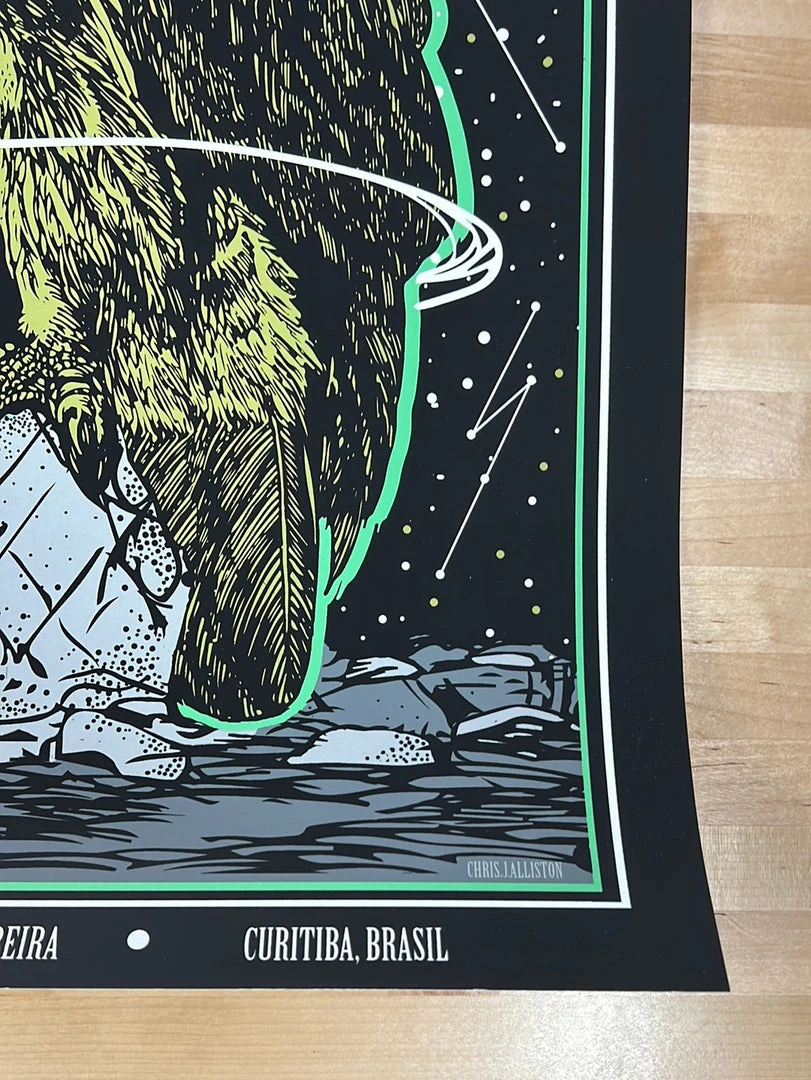 Gig Posters Metallica - 2022 Chris Alliston Poster Curitiba, Brazil