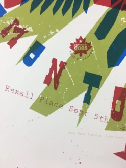 Ames Brothers Gig Posters Pearl Jam - 2005 Ames Design Poster Edmonton, AB, CAN Rexall Place