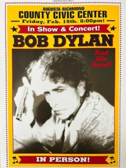 Bob Dylan - 2002 Geoff Gans Poster Augusta, GA Gig Posters