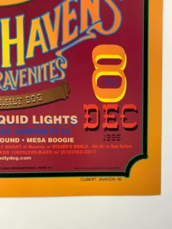 Gig Posters FD/ID 3 Mose Allison - 1995 Gilbert V. Johnson Poster Maritime Hall San Fran 1st