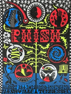 Phish - 2021 Sophy Hollington Poster Nashville, TN Ascend Amp Gig Posters