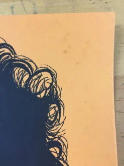 Bob Dylan The Rolling Stone - 2014 Brian Methe Art Print Orange Variant