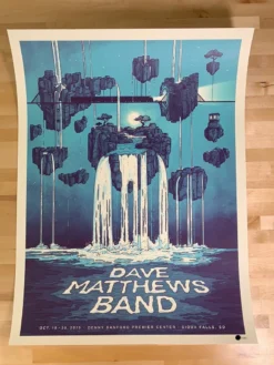 Gig Posters Dave Matthews Band - 2019 Matt Fleming Poster Sioux, SD