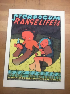 Gig Posters Stereogum Range Life - 2010 Jay Ryan Poster Austin, TX The Parish