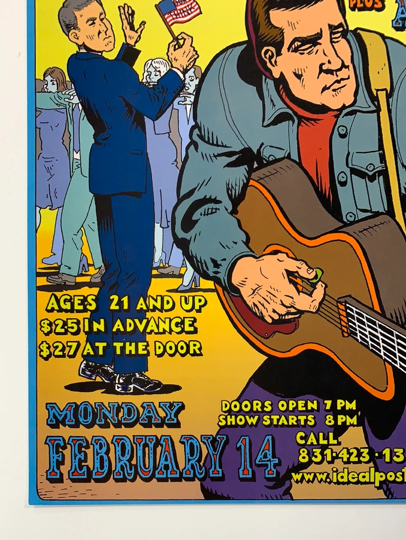 Gig Posters Steve Earle - 2005 Spain Rodriguez Poster Santa Cruz, CA