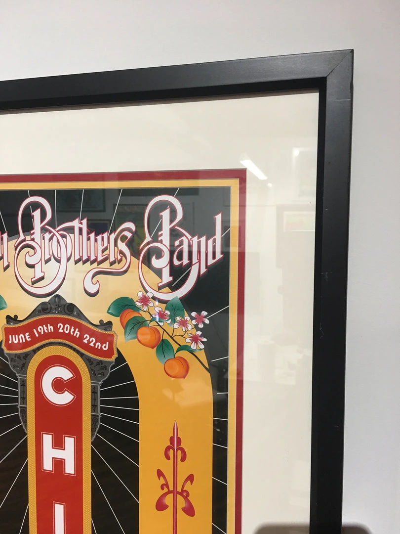 The Allman Brothers Band - 2002 Daniel Bretz Poster Chicago FRAMED