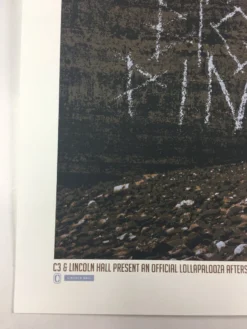 The Big Pink - 2010 Dan MacAdam Crosshair Poster Chicago, IL Lincoln Hall