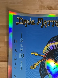 Dave Matthews Band - 2004 EMEK Poster Hershey Park Stadium PA FOIL