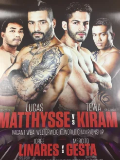 Sold Out Posters Lucas Matthysse Vs Tewa Kiram - 2018 Boxing Poster Welterweight World Championsh