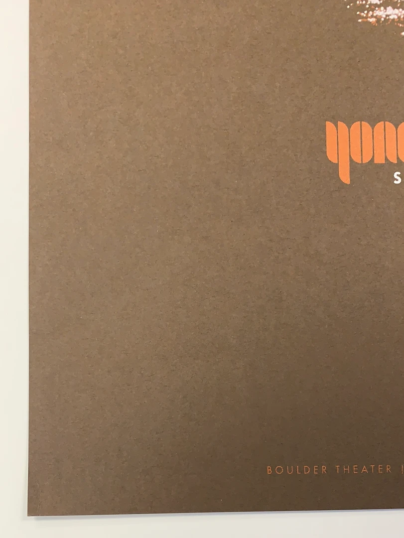 Yonder Mountain String Band - 2008 Table 2 Press Poster Boulder, CO