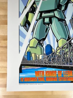 Pearl Jam - 2006 Joe Whyte Poster Brisbane, AUS Kings Of Leon