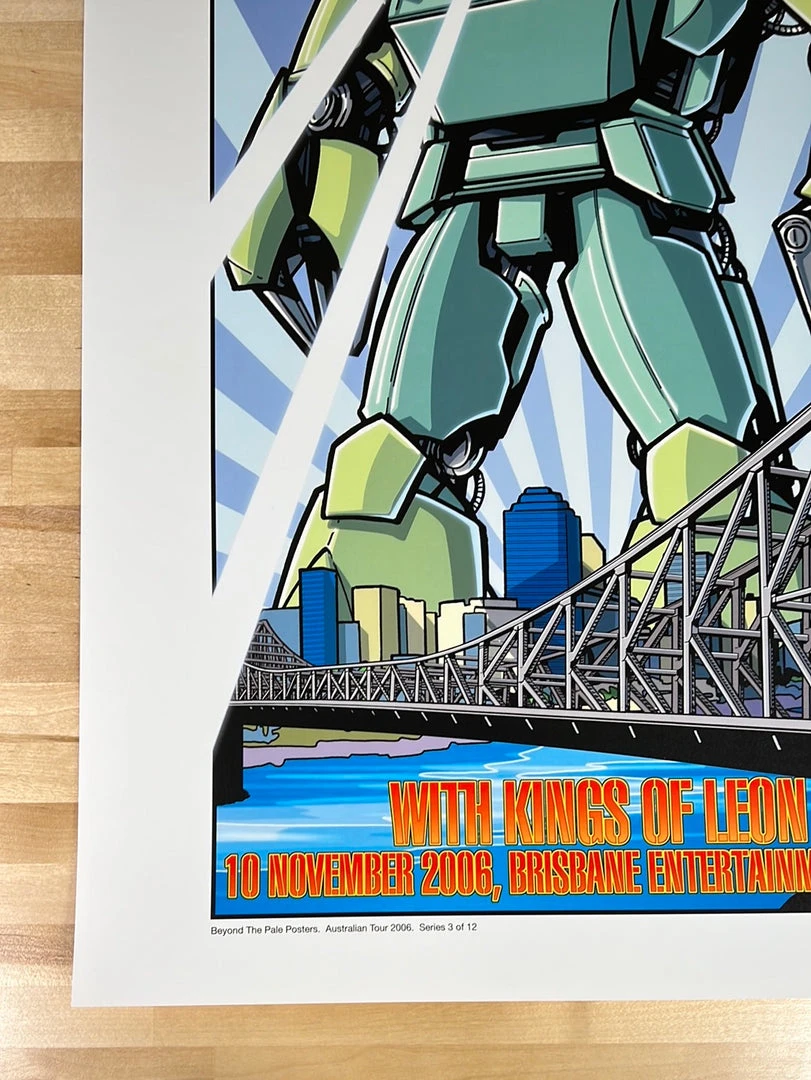 Pearl Jam - 2006 Joe Whyte Poster Brisbane, AUS Kings Of Leon