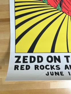 Colorado Zedd On The Rocks - 2019 Luke McGarry Poster Red Rocks, Morrison, CO