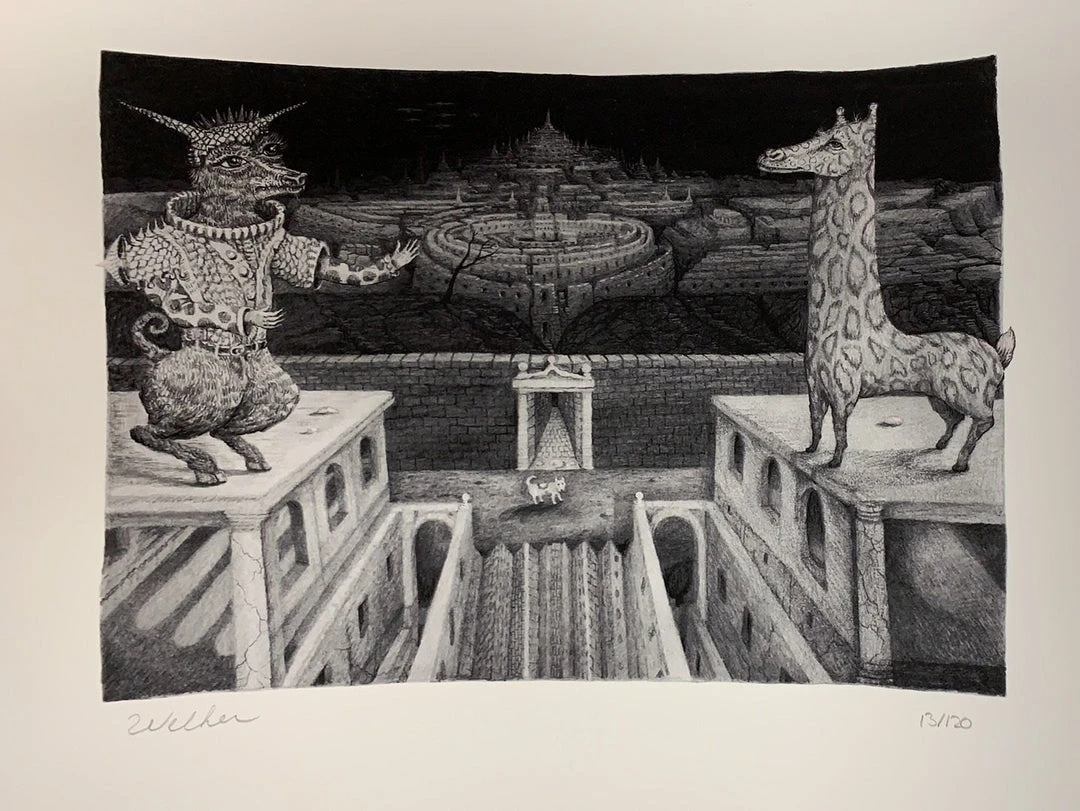 Art Prints Freda And The Hidden City - 2021 David Welker Poster, Art Print