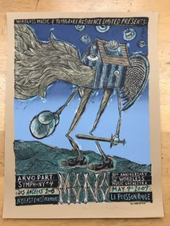 Arvo Part Symphony #4 - 2009 Dan Grzeca Poster Los Angeles Art Prints