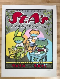 Art Prints St. A's - 2020-2021 Jay Ryan Poster Evanston, IL