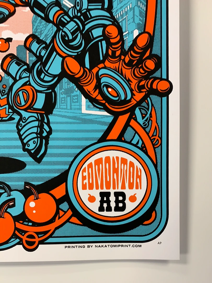 Kings Of Leon - 2017 Jesse Philips Poster Edmonton, AB Rogers Place