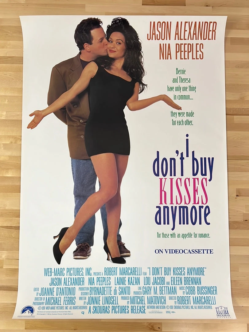 Sold Out Posters I Don't Buy Kisses Anymore - 1991 Video Promo Movie Poster Original Vintage Movie/TV Posters