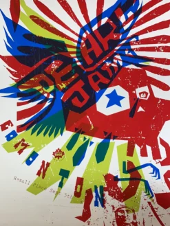 Ames Brothers Gig Posters Pearl Jam - 2005 Ames Design Poster (Damaged) Edmonton, AB, CAN Rexall Place