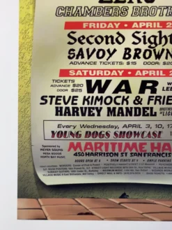 MHP XX Maritime Hall - 1996 Jim Phillips Poster April San Fran 1st Gig Posters