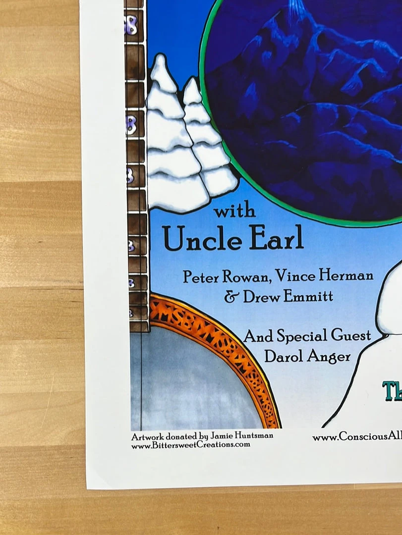Yonder Mountain String Band - 2005 Jamie Huntsman Poster The Fillmore Denver, CO 12/31 Colorado