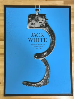 Gig Posters Jack White - 2012 Alan Hynes Poster Tulsa, OK Cain's