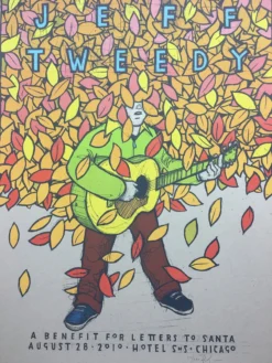 Jeff Tweedy - 2010 Jay Ryan Poster Chicago, IL Hotel S&S