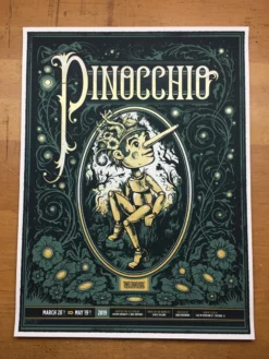 Pinocchio - 2019 Delicious Design League Poster Chicago, IL The House Theatre Of