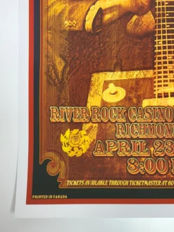 Bo Diddley - 2006 Bob Masse Signed Poster Richmond, BC