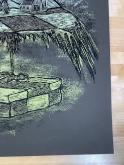 Rural Corvus - 2009 Dan Grzeca Poster Art Print Charcoal Grey