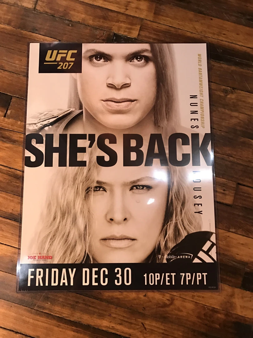 Sold Out Posters UFC 207 Poster Ronda Rousey Vs. Nunes T Mobile Arena PPV