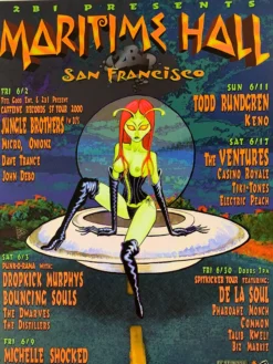 Dave Normal Gig Posters MHP 93 Dropkick Murphys - 2000 Poster Maritime Hall San Fran 1st