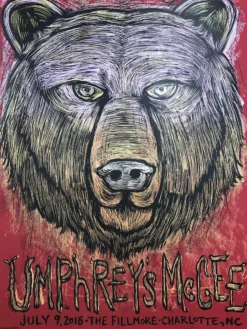 Gig Posters Umphrey's McGee - 2016 Dan Grzeca Poster Charlotte, NC Fillmore