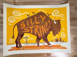 Billy Strings - 2021 Andy Bird Poster Wichita, KS Gig Posters