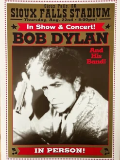 Gig Posters Bob Dylan - 2002 Geoff Gans Poster Sioux Falls, SD