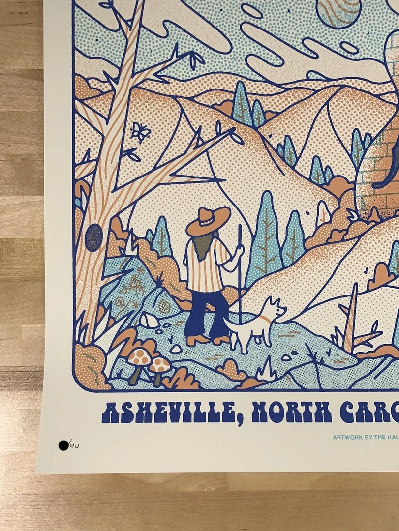 Gig Posters Widespread Panic - 2021 The Half And Half Poster Asheville, NC S/N