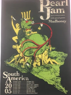 Gig Posters Pearl Jam - 2005 Brad Klausen Poster South America