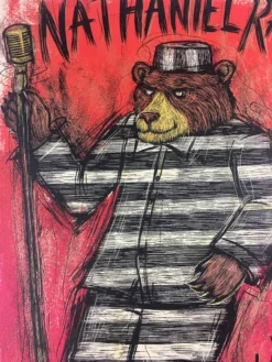 Nathaniel Rateliff And The Night Sweats - 2015 Dan Grzeca Poster Chicago, IL Par