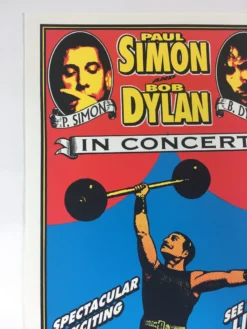 Gig Posters Bob Dylan Paul Simon - 1999 Mark Arminski Poster Portland, OR Rose Garden