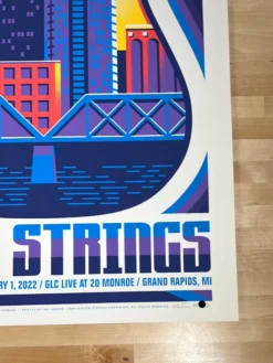 Billy Strings - 2021 2022 Mike Tallman Poster Grand Rapids, MI NYE AP Gig Posters