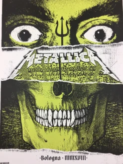 Gig Posters Metallica - 2018 We Three Club Poster Bologna, IT Unipol Arena